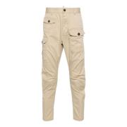 Dsquared2 Beige Bomull Cargo Byxor Beige, Herr