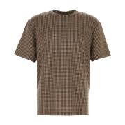 Giorgio Armani Silkeblandad Broderad T-shirt Multicolor, Herr