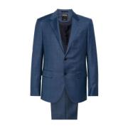 Ermenegildo Zegna Trofeo Ullkostym, Italiensk Design, Stilren Blue, He...