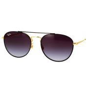 Ray-Ban Vintage Stil Solglasögon Svart Guld Yellow, Unisex