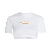 Calvin Klein Jeans Kortärmad T-shirt White, Dam