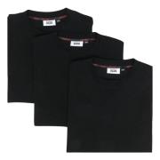 Gcds Bomull T-Shirt Tre-Pack Black, Herr