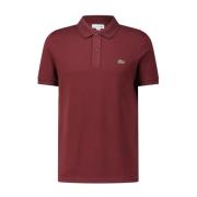 Lacoste Slim-Fit Bomull Polo Skjorta Red, Herr