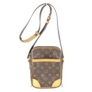 Louis Vuitton Vintage Pre-owned Canvas axelremsvskor Brown, Dam