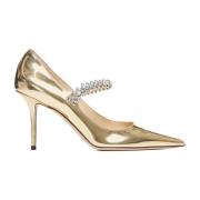 Jimmy Choo Gyllene Häl Sandaler Beige, Dam