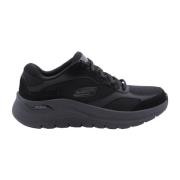 Skechers Casual Sneaker med Muntje Detaljer Black, Herr