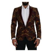 Dolce & Gabbana Elegant Multifärgad Blazer Ullblandning Multicolor, He...