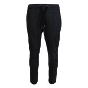 Dolce & Gabbana Elegant gr bomulls-joggers Gray, Herr