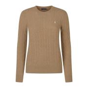 Polo Ralph Lauren Julianna Long Sleeve Pullover Sweaters Brown, Dam