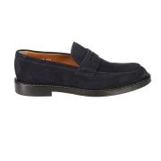 Doucal's Klassiska Penny Loafers för Män Blue, Herr