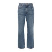 Agolde Essence Valen J Stiliga Jeans Blue, Dam