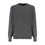 Fedeli Lyxig Crew Neck Jumper Gray, Herr