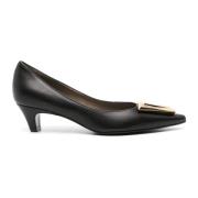 Roberto Festa Svarta Moon Pumps med Guld Logo Black, Dam