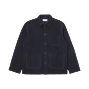 Universal Works Navy Field Jacket - Klassisk Stil Blue, Herr