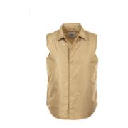 Aspesi Beige Skjortkrage Slim Fit Kappa Beige, Dam