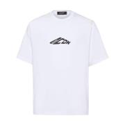 Dsquared2 Vit T-shirt med stil D20033 White, Herr