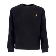 Carhartt Wip Script Crewneck Sweatshirt Svart Black, Herr