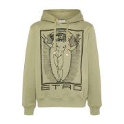 Etro Hoodies Green, Herr