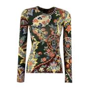 Etro Paisley Chic Sweater Multicolor, Dam