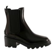 Tod's Stiliga Läder Ankelboots Black, Dam