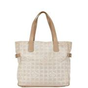 Chanel Vintage Pre-owned Canvas handvskor Beige, Dam