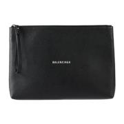 Balenciaga Vintage Pre-owned Laeder kuvertvskor Black, Unisex