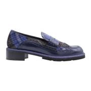 Pertini Klassiska Mocassin Skor Blue, Dam