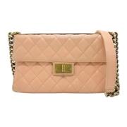 Chanel Vintage Pre-owned Laeder axelremsvskor Beige, Dam