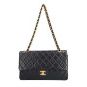 Chanel Vintage Pre-owned Laeder axelremsvskor Blue, Dam