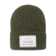 Philippe Model Mohairull Beanie med Broderad Emblem Green, Unisex