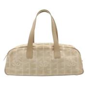 Chanel Vintage Pre-owned Tyg chanel-vskor Beige, Dam