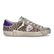 Philippe Model Glam-Chic Animal-Print Sneakers Kvinnor Multicolor, Dam