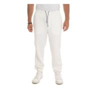 Emporio Armani Stretch Joggerbyxor med Knyt i Midjan Beige, Herr