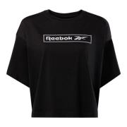 Reebok Grafiskt Logot-shirt Black, Dam