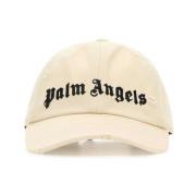 Palm Angels Klassisk Ivory Bomull Baseballkeps Beige, Herr