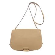 Burberry Vintage Pre-owned Laeder axelremsvskor Beige, Dam