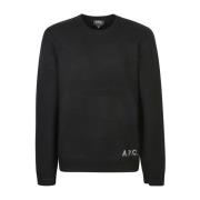 A.p.c. Svart Sweatshirt Aw24 Herrmode Black, Herr