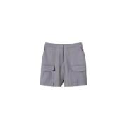 Twinset Stiliga Bermuda Shorts med Fickor Gray, Dam