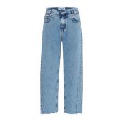 Ball Marmor Tvätt Jeans Bacammeo Stil Blue, Dam