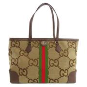 Gucci Vintage Pre-owned Canvas totevskor Brown, Dam