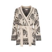 Liu Jo Stilfull Cardigan Jacka Beige, Dam