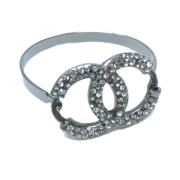 Chanel Vintage Pre-owned Metall armband Gray, Dam