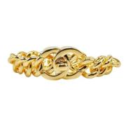 Chanel Vintage Pre-owned Metall armband Yellow, Dam