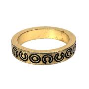 Chanel Vintage Pre-owned Metall ringar Yellow, Unisex