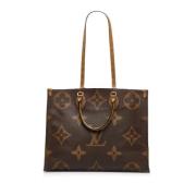 Louis Vuitton Vintage Pre-owned Canvas handvskor Brown, Dam