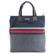 Gucci Vintage Pre-owned Tyg totevskor Blue, Dam