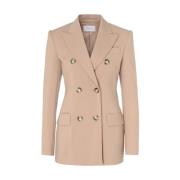 Sportmax Beige Blazer 22046061600-025 Beige, Dam