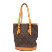 Louis Vuitton Vintage Pre-owned Tyg totevskor Brown, Dam