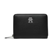 Tommy Hilfiger Svart dragkedja damplånbok Black, Dam