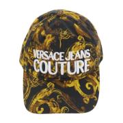 Versace Jeans Couture Barockkeps Vattenfärg Couture Svart Multi Multic...